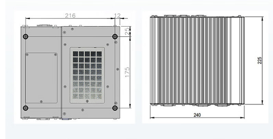從中可以看出.DTB-3116-Q370的尺寸優勢明顯，具有薄款機身，機內結構緊湊，占用空間小，節省為用戶更多空間。。與此同時這款工控機重量輕，攜帶、搬運便利。