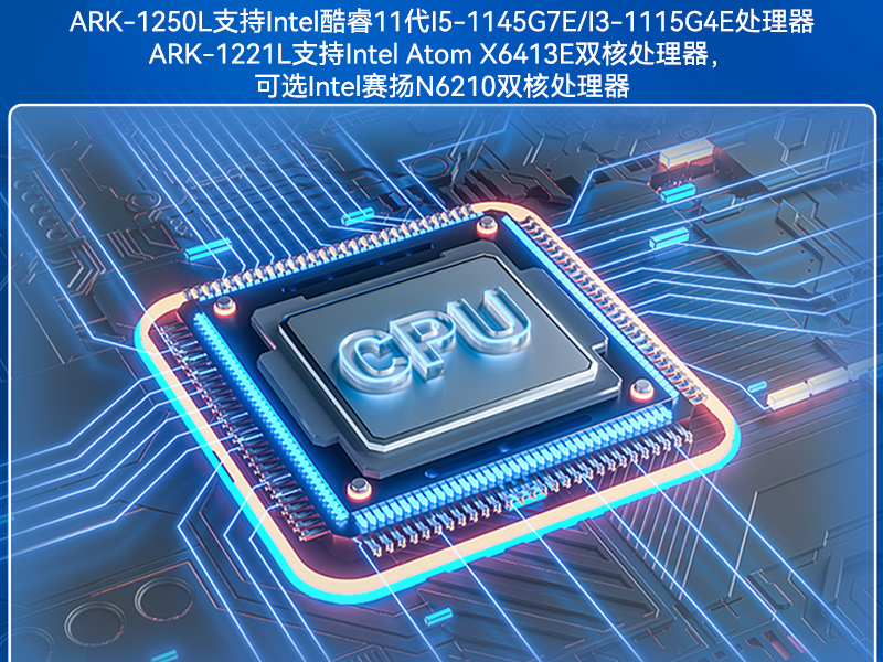 研華嵌入式工控機,酷睿11代I5工業電腦主機,ARK-1250L