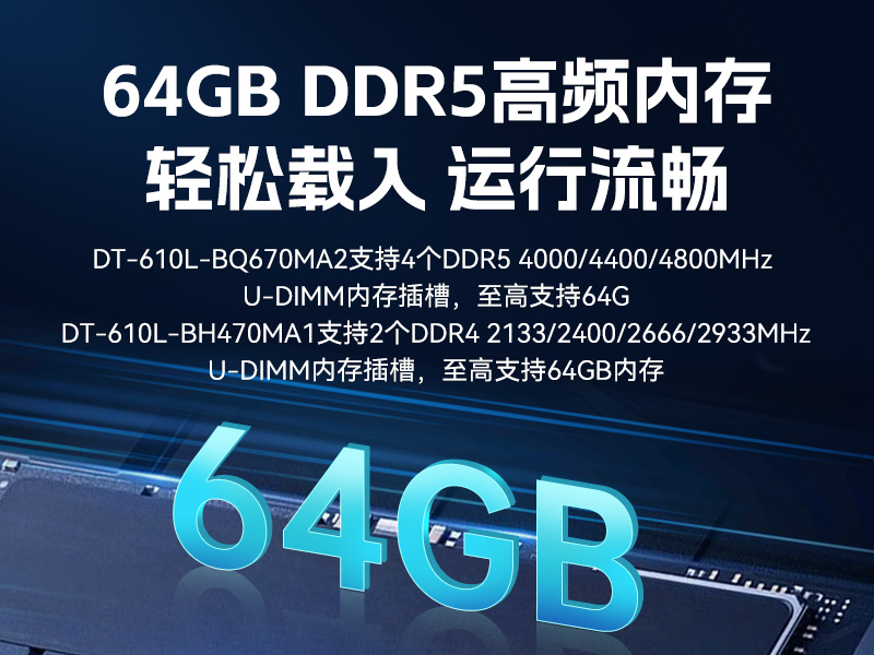 酷睿14代工控機,12USB3.0,2網口機器視覺/AGV調度控制主機,DT-610L-BQ670MA2